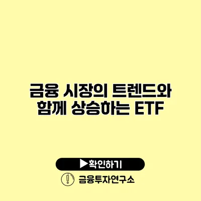 금융 시장의 트렌드와 함께 상승하는 ETF