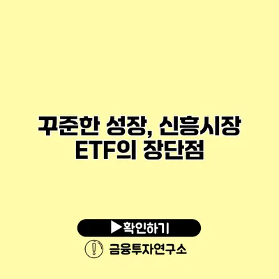 꾸준한 성장, 신흥시장 ETF의 장단점