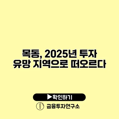 목동, 2025년 투자 유망 지역으로 떠오르다